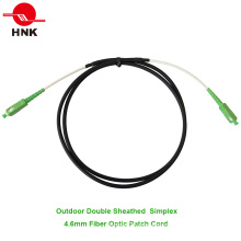 4.6mm Double Jackets Simplex Outdoor Fiber Optic Patch Cable